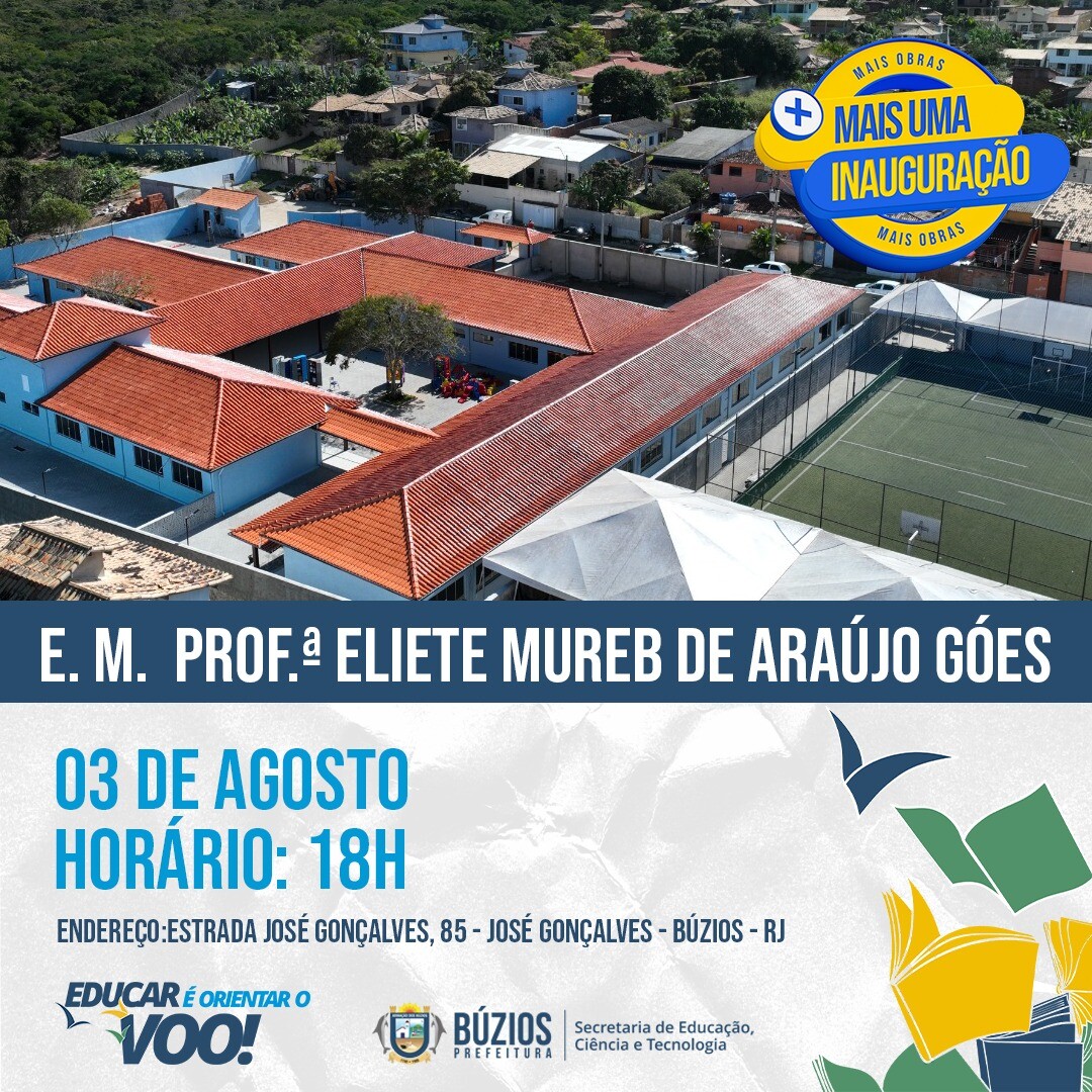 Mais uma inauguração: Prefeitura entregará Escola Eliete Mureb totalmente transformada após adequação predial