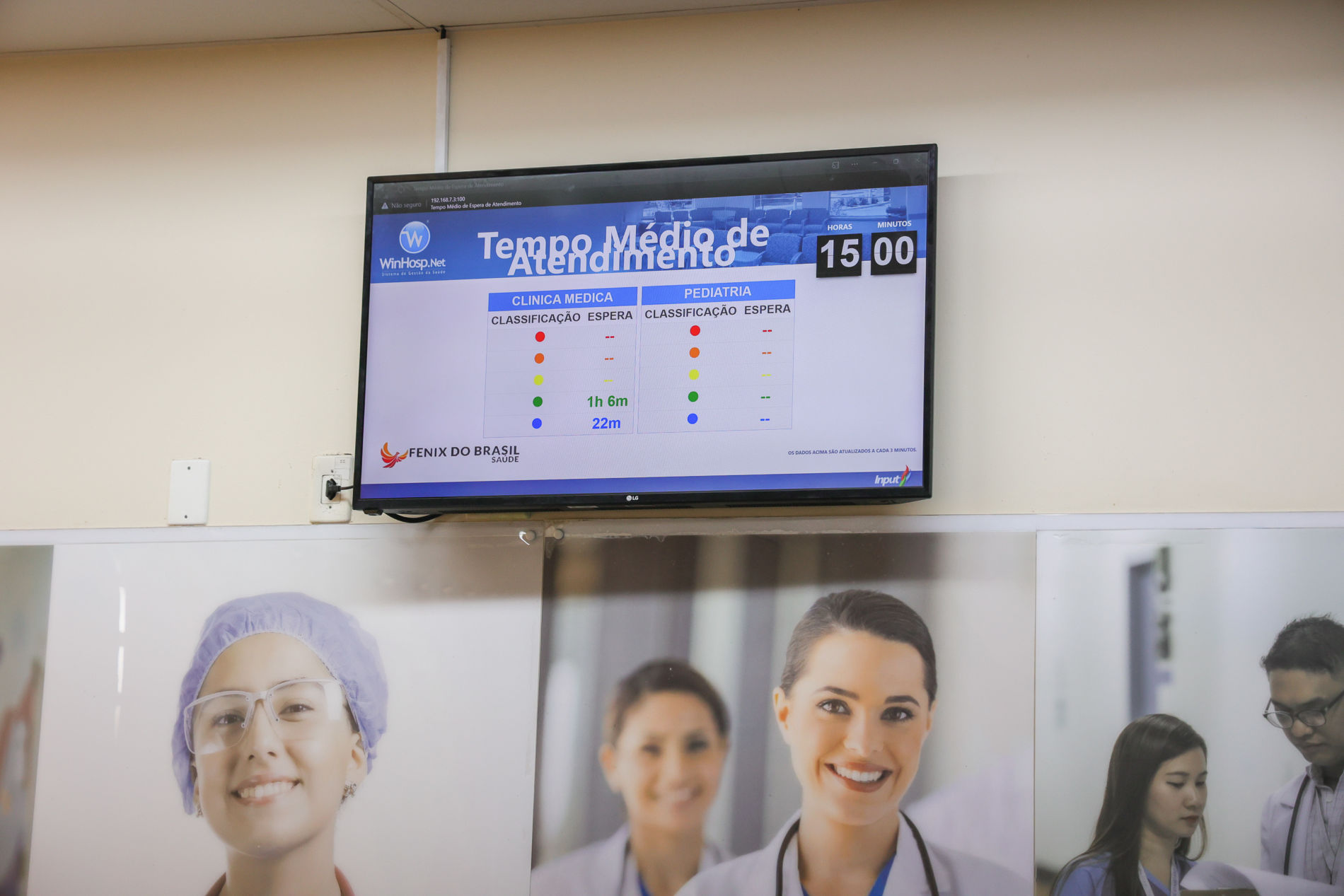 UPA Novo Horizonte conta com painel de tempo de espera