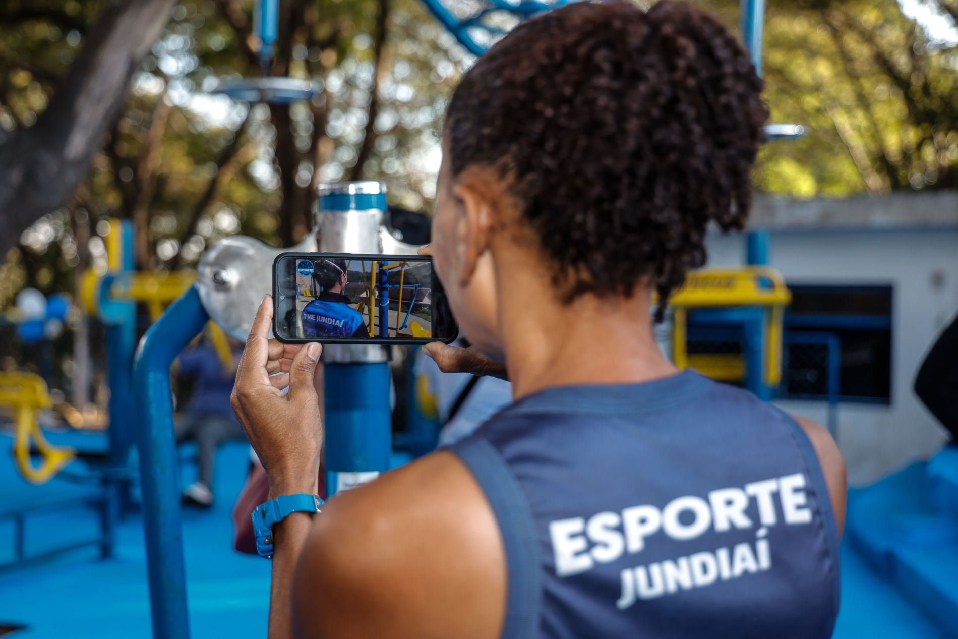 Aparelhos de ginástica no Bolão ganham QR Codes para orientar frequentadores