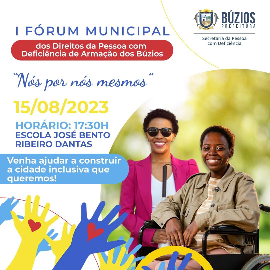Búzios terá I Fórum Municipal dos Direitos da Pessoa com Deficiência