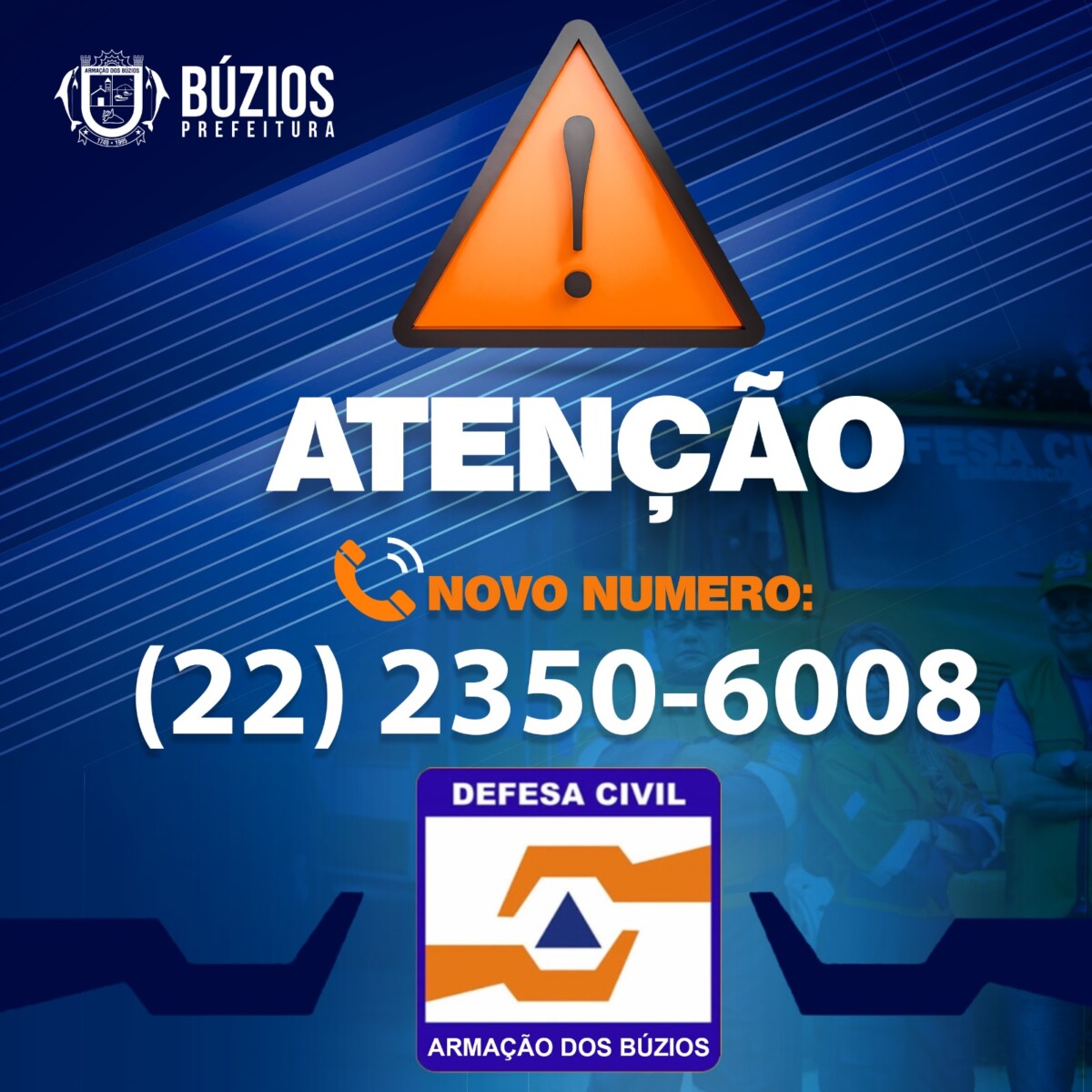 Defesa Civil de Búzios alerta para pancadas rápidas de chuva moderada a ocasionalmente forte a partir deste sábado