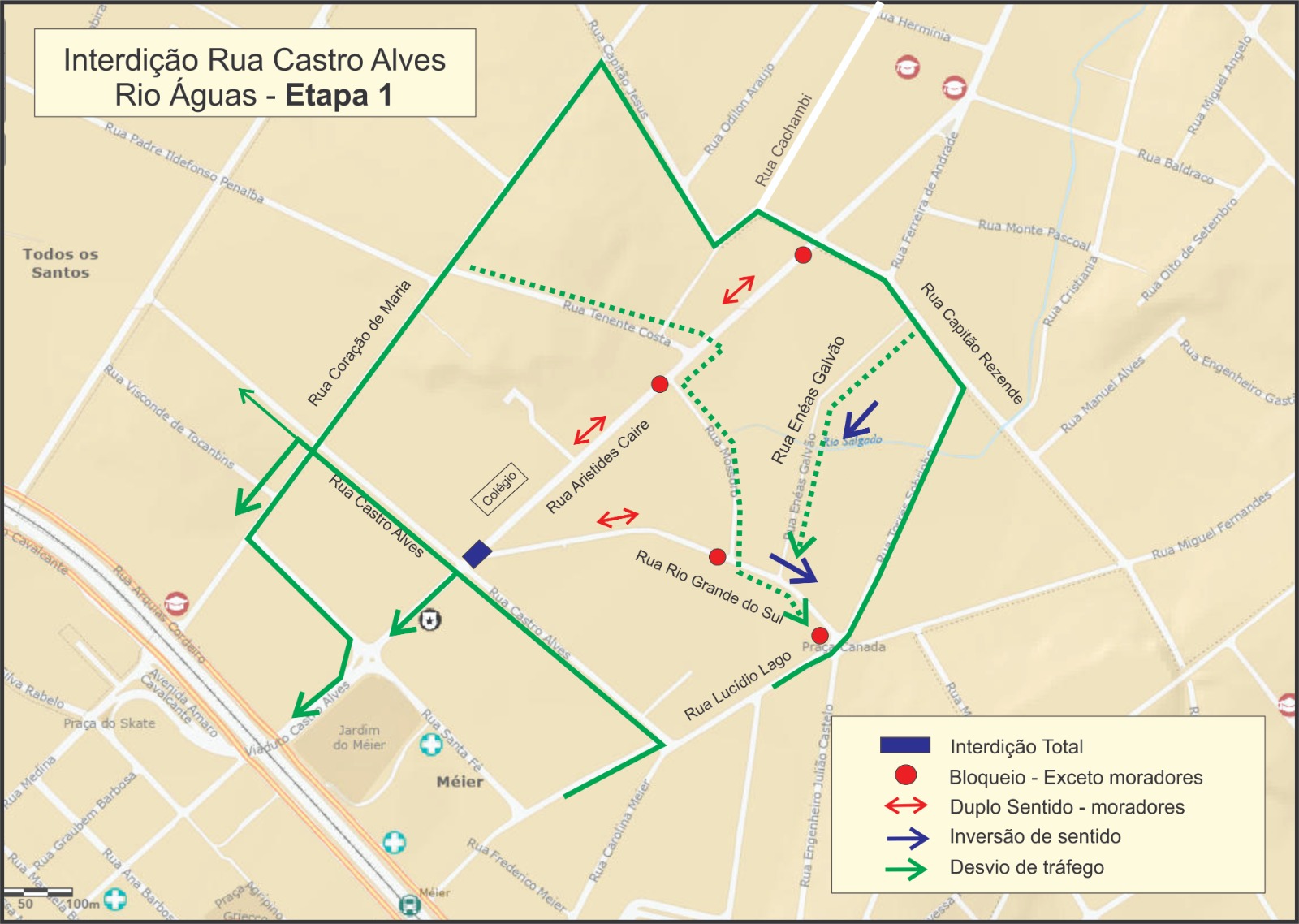 Nova etapa da obra de drenagem vai provocar interdições no Méier - Prefeitura da Cidade do Rio de Janeiro