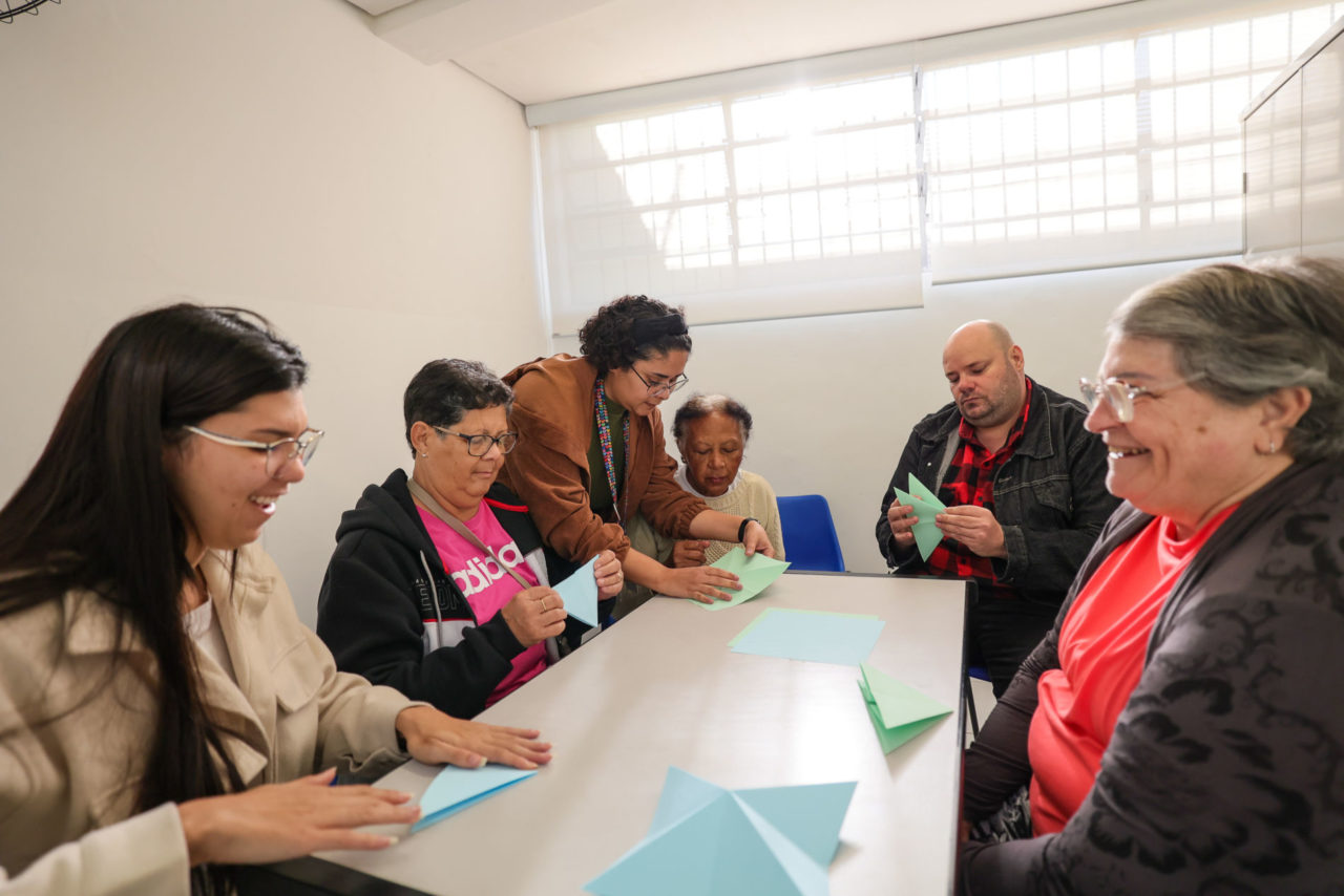 Origami melhora a qualidade de vida da população na UBS Aparecida