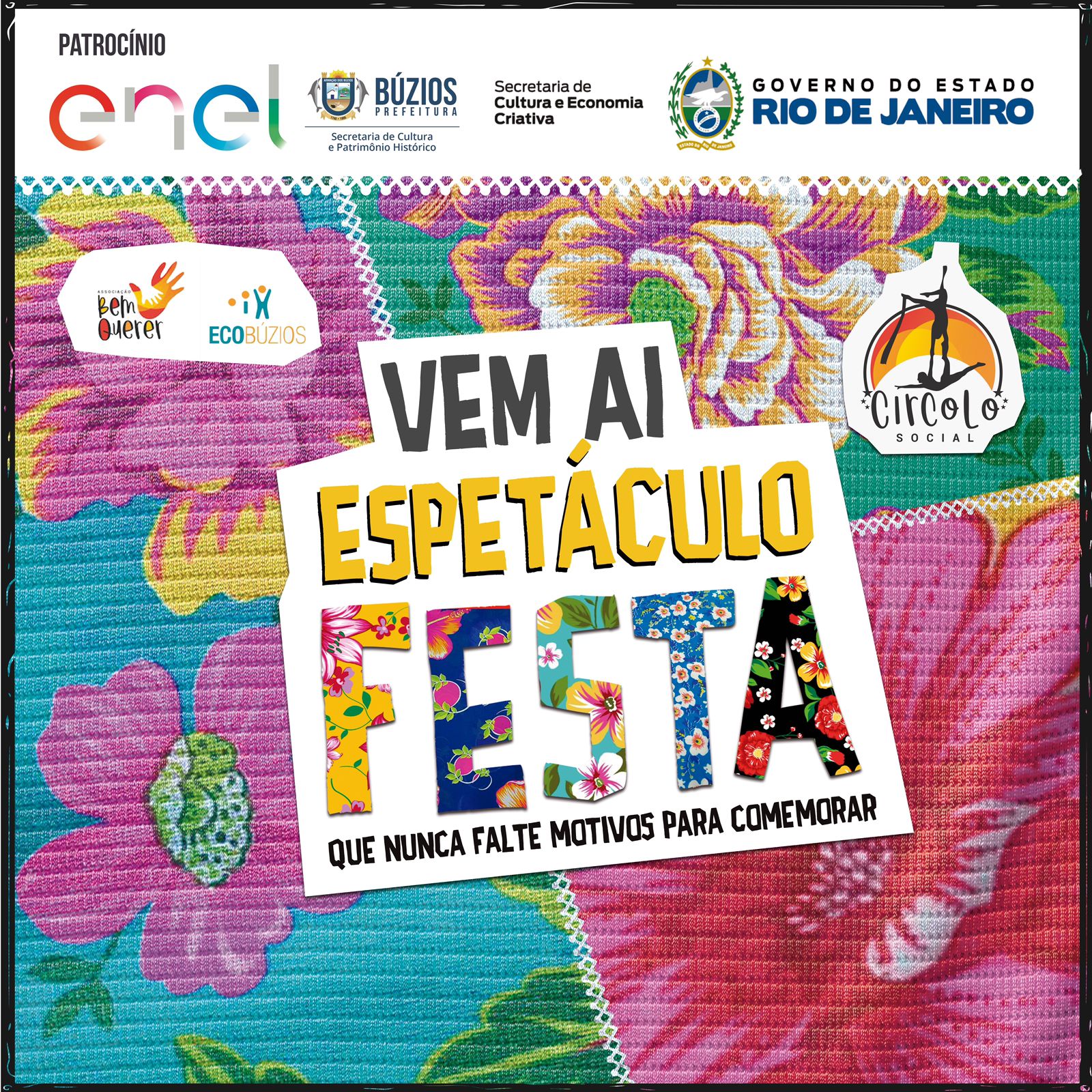 O Projeto Circolo Social completa 20 anos de atuação em Búzios e promove o espetáculo “Festa”