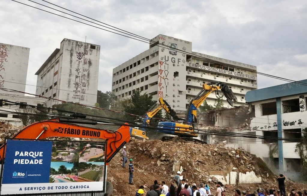 Prefeitura dá início às obras do Parque Piedade no antigo campus da Universidade Gama Filho - Prefeitura da Cidade do Rio de Janeiro