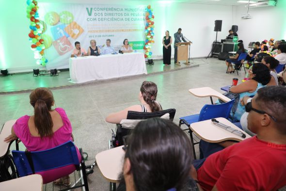Prefeitura de Cuiab | Conferncia Municipal dos Direitos da Pessoa com Deficincia debate implementao de polticas pblicas