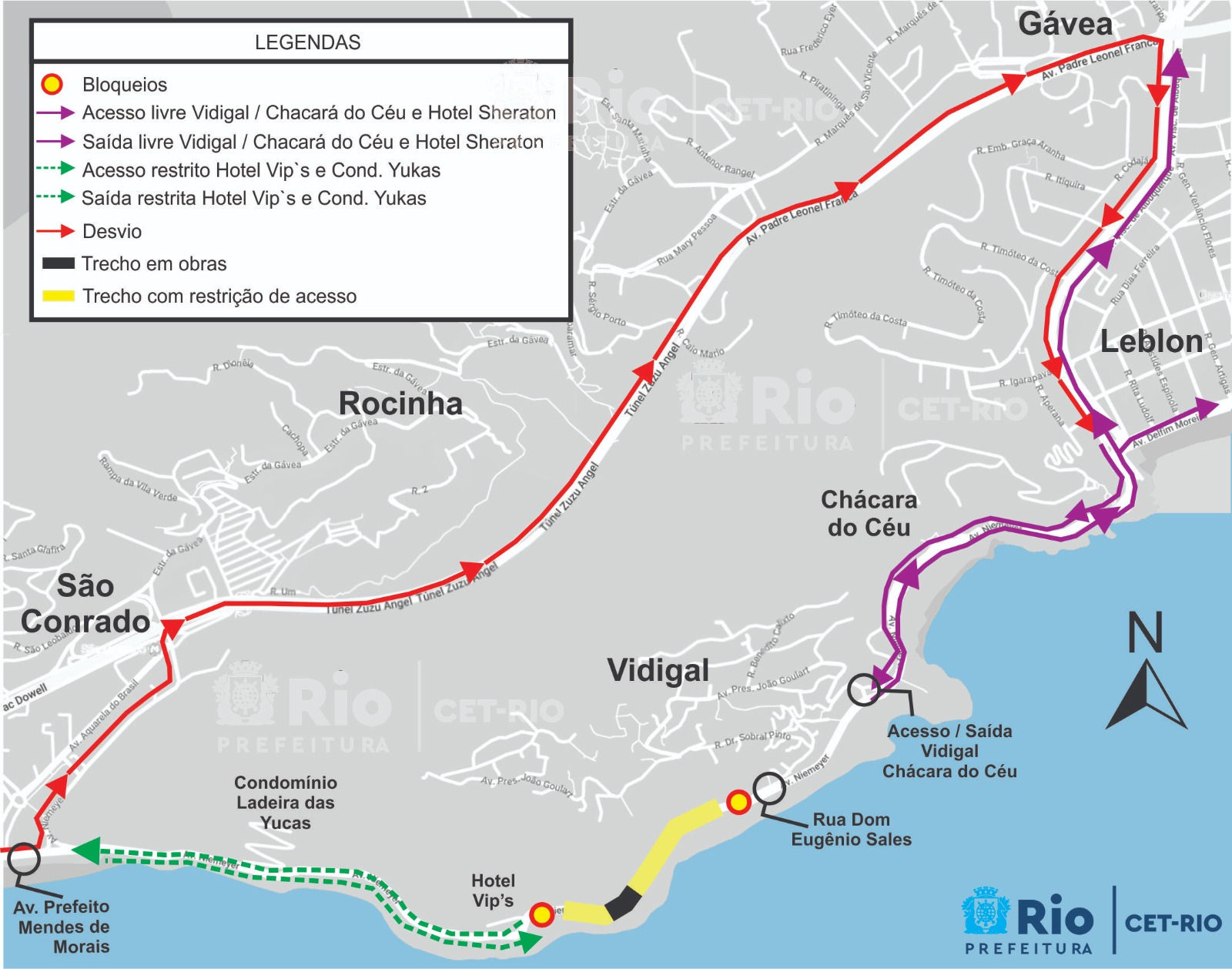 Avenida Niemeyer será totalmente interditada para obras da Geo-Rio - Prefeitura da Cidade do Rio de Janeiro