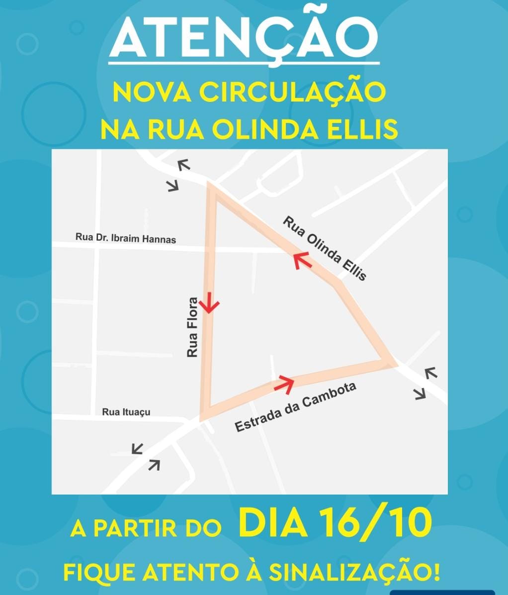 Ruas de Campo Grande terão nova rotatória a partir de segunda-feira (16/10)