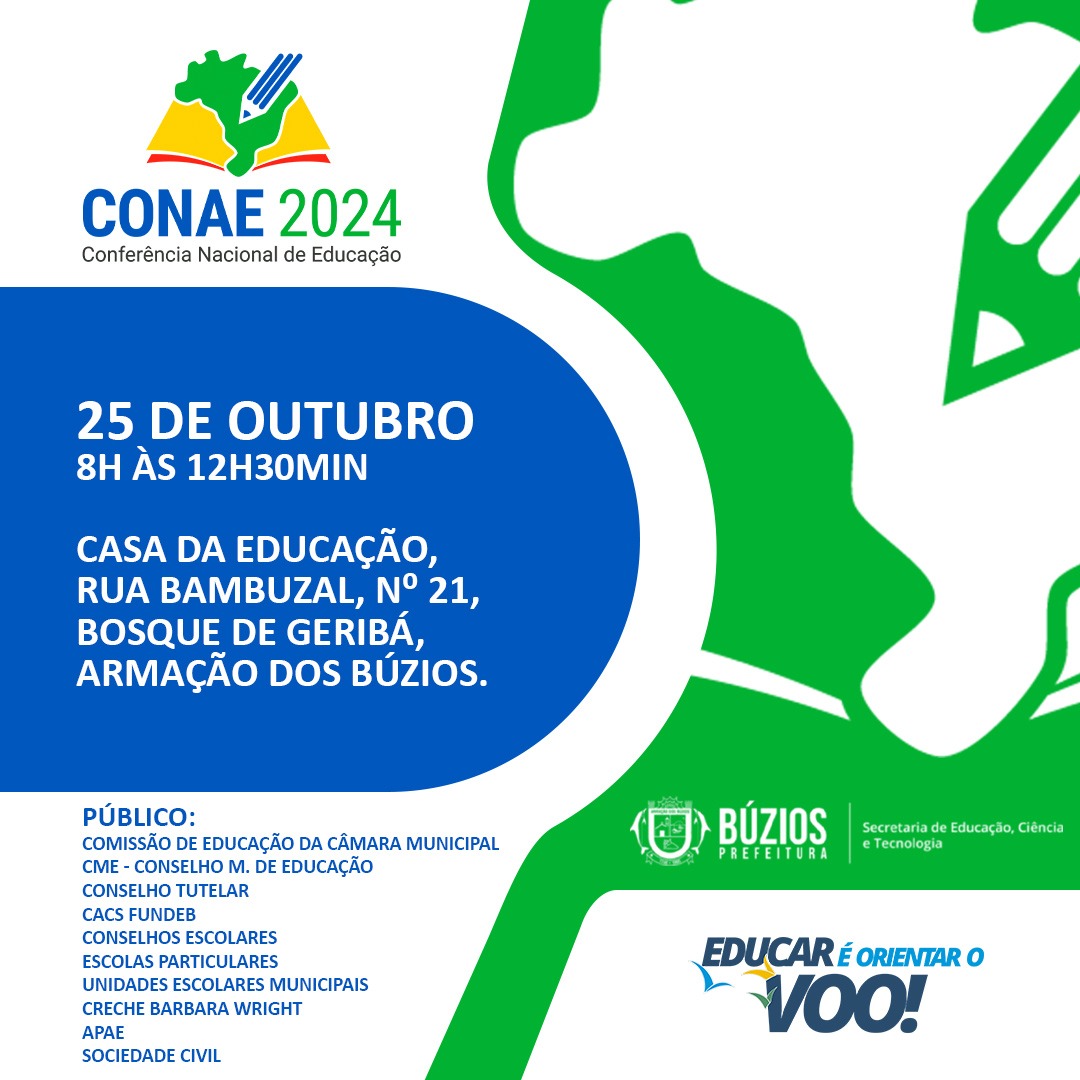 Secretaria de Educação convida para etapa municipal da Conferência Nacional de Educação
