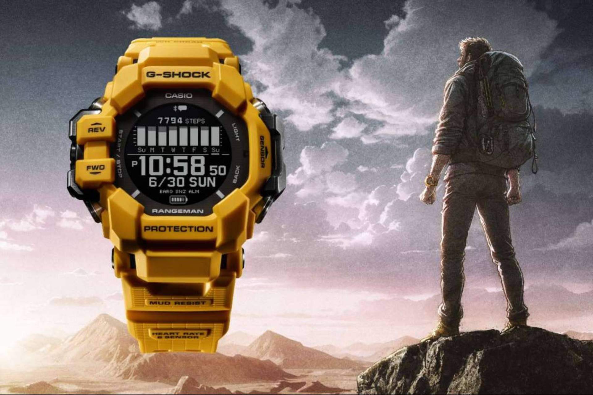 G-SHOCK lança novo Rangeman equipado com monitor de frequência cardíaca e GPS